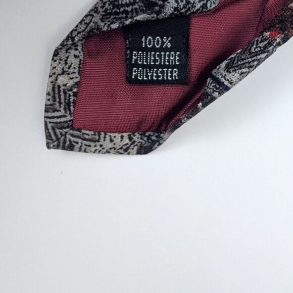 Vintage Neck Tie Disney Mickey Unlimited Donald Duck Mickey Grandpa Sweater 90s - Picture 6 of 7